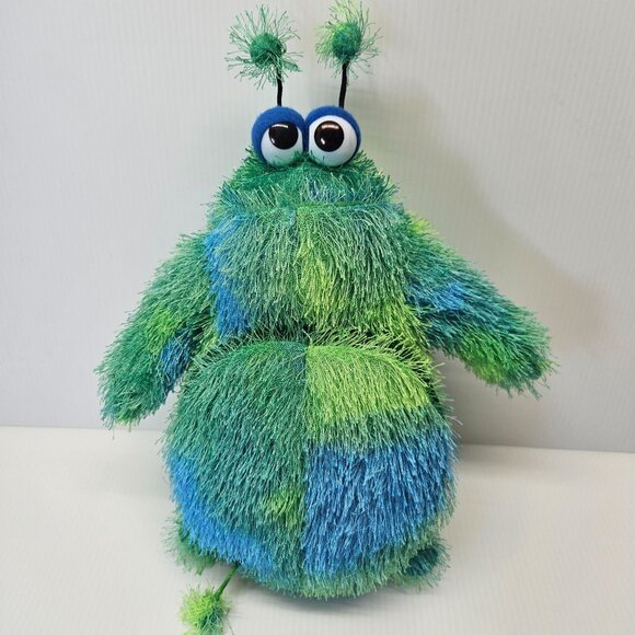 Furgles Blue Green Monster Alien Plush CD Holder 2004 Computer Expressions - Picture 1 of 5